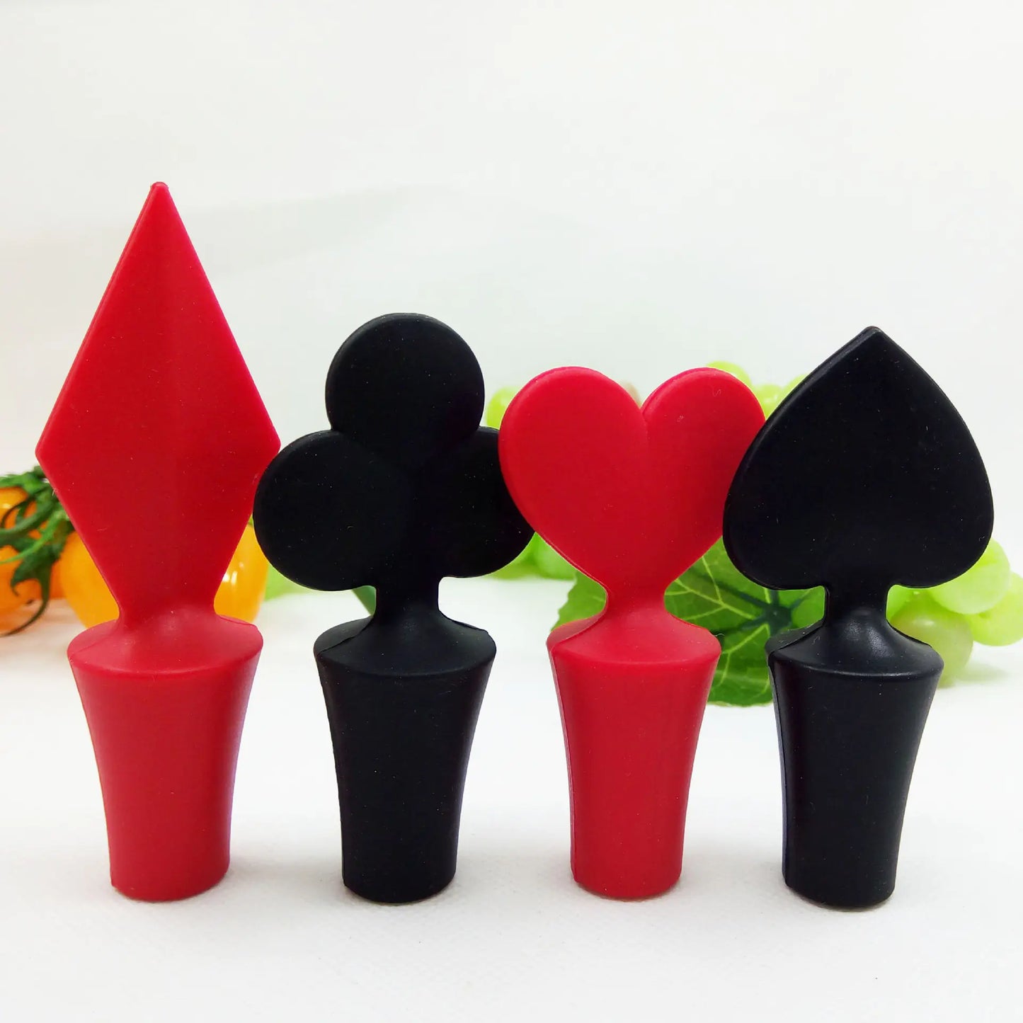 Silicone Bottle Stopper - Playing Card Series Design