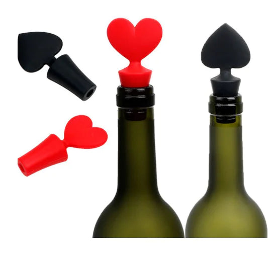 Silicone Bottle Stopper - Playing Card Series Design