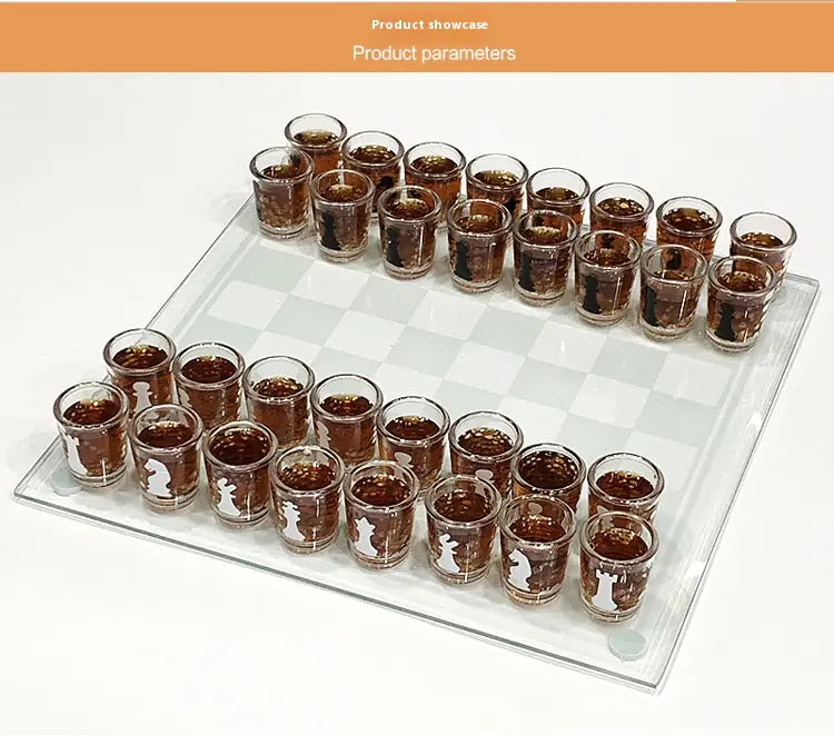 Wine Glass Chess Set