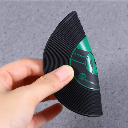 Funny Vinyl Record Coasters for Music Lovers (Set of 4)