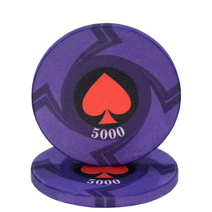 EPT Ceramic Poker Chips for Texas Hold'em & Games