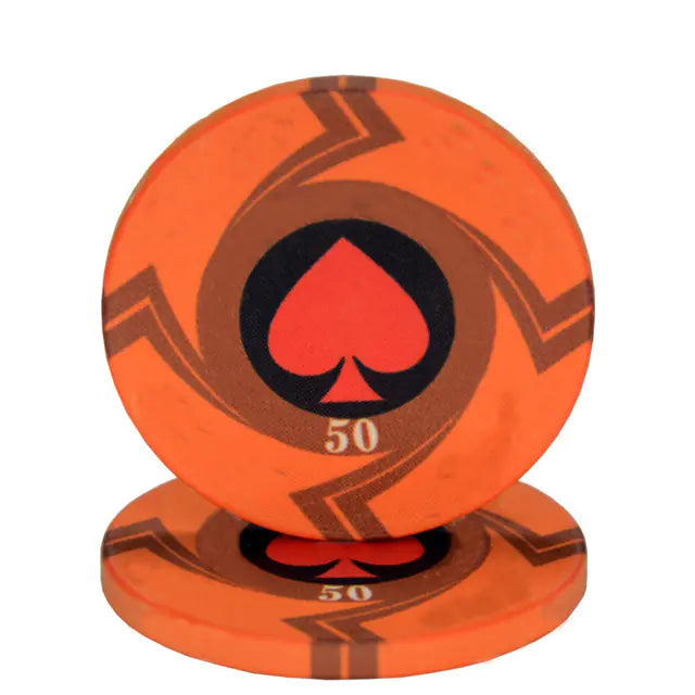 EPT Ceramic Poker Chips for Texas Hold'em & Games