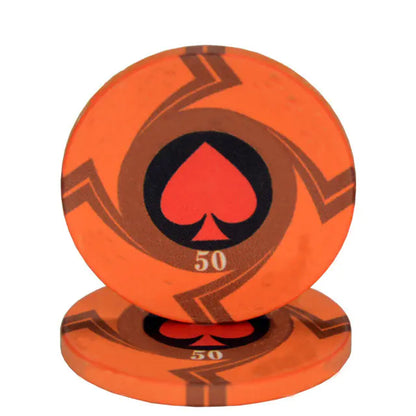 EPT Ceramic Poker Chips for Texas Hold'em & Games