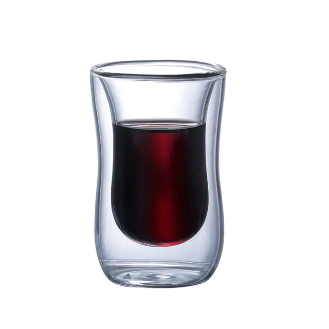 Double Wall Insulated Glass Cup for Hot and Cold Drinks