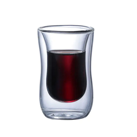 Double Wall Insulated Glass Cup for Hot and Cold Drinks