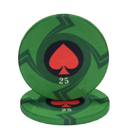 EPT Ceramic Poker Chips for Texas Hold'em & Games
